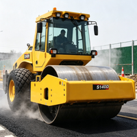 Fournisseur d'usine – Compacteur de sol à tambour unique de 14 tonnes, Rouleau compresseur routier de 14 tonnes à vendre