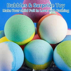 15-Pack Organic Natural Vegan Bath Supplies Handmade 100% Organic Bubble Ball Fizzy Bath Bombs with Surprises Inside for Kids - Product Image 6