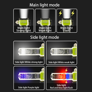 Linterna Martillo 6 en 1 Nueva de 2025, Luz Fuerte, Explosión de Luz Roja y Azul, Advertencia de Emergencia, Escape con Alarma, Linterna de Trabajo - Product Image 2