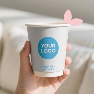 Newsense Custom Logo Single Double Wall Coffee <strong>Cup</strong> For Hot Drink With Lid Cardboard Disposable <strong>Paper</strong> <strong>Cups</strong> - Product Image 2