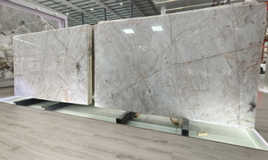 Tự nhiên mờ Hồng cristallo ROSA quartzite Lady Lumix pha lê hồng hồng quartzit tấm gạch cho khu vực tiếp tân hiện đại - Product Image 4