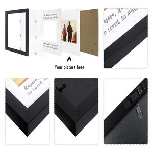 Cadre photo commémoratif 2026 – Cadeau de condoléances <span class=keywords><strong>pour</strong></span> la perte d'<span class=keywords><strong>un</strong></span> être cher – Cadre photo en bois avec citation de réconfort - Product Image 3