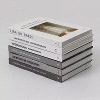 Buku simulasi fesyen sederhana dekorasi meja kopi rak buku majalah Inggris cangkang keras alat peraga fotografi buku