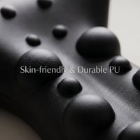 Oreiller de massage ergonomique personnalisé en PU pour étirement cervical, soulagement des douleurs cervicales et alignement de la colonne vertébrale, OEM/ODM, jaune, découpe sur mesure
