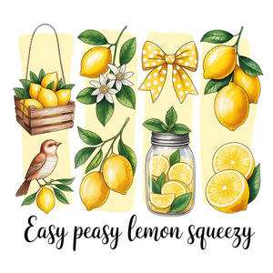 <strong>Best</strong> Selling Summer Vibe Lemon Design Pet Film Dtf Prints Iron on Heat Press Transfers for Custom t Shirts - Product Image 2
