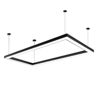 Lampes suspendues linéaires de style classique carré populaires, lampes LED pour billard, pour table de billard de 8 pieds et 9 pieds