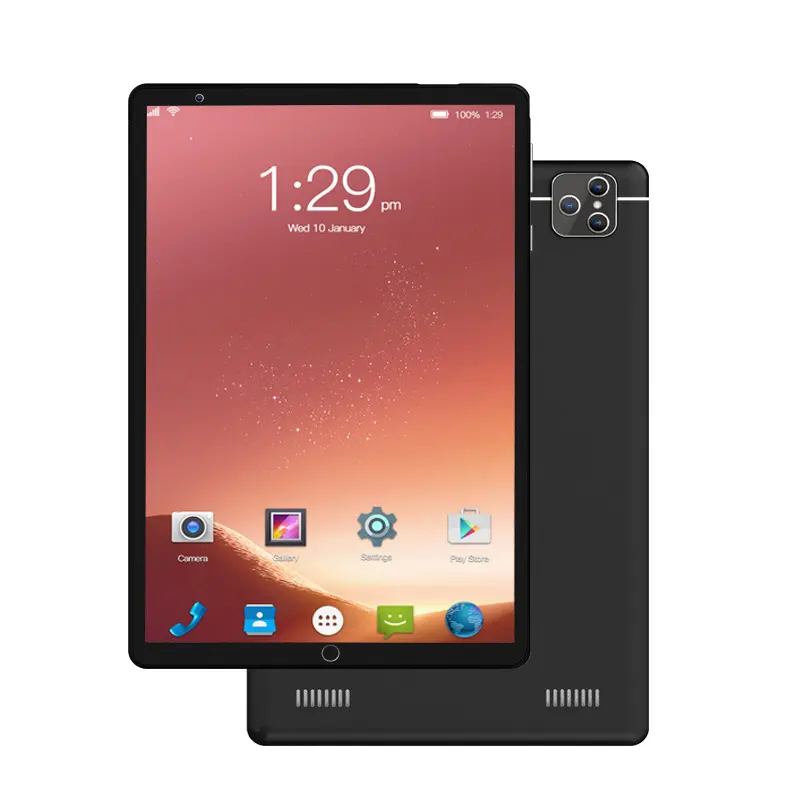 2021 Hot Venda 10.1 Inch Entretenimento Tablet Android Triplo-lente Da Câmera Hd Tela de Toque Tablets 4g Wifi Tablet Pc