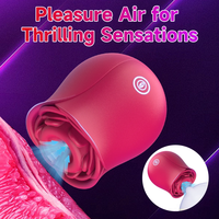 Sexspielzeug Rosen-Dildo Vibrator 10 Saug- und Vibrationsmodi Klitoris-Nippel-Rosen-Sauger Klitoris-G-Punkt-Vibratoren für Frauen Paare