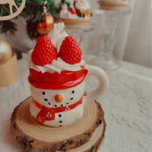 Christmas Santa Snowman Ceramic Jar Scented Candle Wholesale Fragrance <b>Gift</b> <b>Box</b> Xmas Home Decor Aromatherapy Candle - Product Image 4