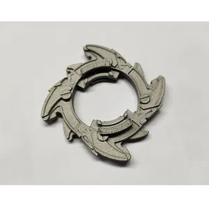 Custom Beyblade Metal Attack Ring 3D Prototyping High Precision 3D Printing Service SLM MJF Online 3D Printing Metal Fabrication