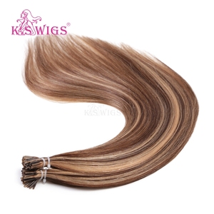Extensions de cheveux I-Tip K.SWIGS P4-27 couleur 100% cheveux humains, cuticules alignées, lisses, durables, sécurisées, réutilisables, longueur personnalisée, texture. - Product Image 5