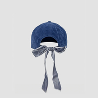 Nouvelle Arrivée Casquette de Baseball Unisexe en Daim Vintage à Pois Multicolores Personnalisée avec Ruban et Broderie de Lettres, Visière Hiver Automne