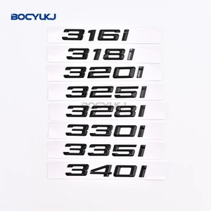 Insignias de coche negro brillante 320i 320d 320e 325d 328d 330i 330d 330e 335d 340d emblema pegatina para BMW Serie 3 E90 E91 E92 F30 <span class=keywords><strong>F31</strong></span> - Product Image 4
