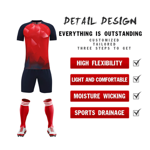 Set uniforme da <span class=keywords><strong>calcio</strong></span> Full Size per adulti e bambini comodo, traspirante, Kit da <span class=keywords><strong>calcio</strong></span> per Club sportivi ad asciugatura rapida - Product Image 2