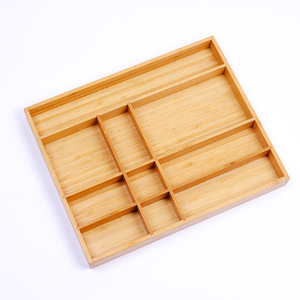 Bamboo <b>kitchen</b> drawer organizer, cutlery, pull-out <b>storage</b> box, direct sales and wholesale of bamboo <b>storage</b> <b>boxes</b>. - Product Image 1