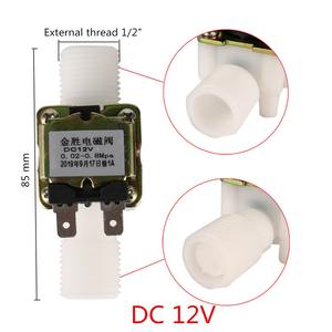 Электромагнитный клапан с наружной резьбой 1/2 дюйма, пластиковый, 12В/220В, для стиральных машин, дозаторов, управления подачей воды - Product Image 2