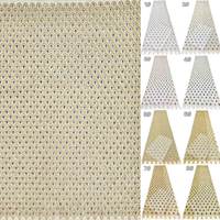 JFB-281 Nouveau tissu en dentelle florale 3D brodé de perles et de pierres thermocollantes pour robes de mariée ou de enfants, tissus africains