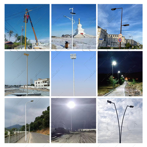 LECUSO 7M-12M Smart LED Solar Street Light <b>Pole</b> With Double Technology Galvanized Steel 10-Year Warranty 20+ Year Lifespan High - Product Image 2