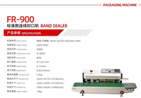 Moonpack FR900 Machine électrique de scellage de colis thermique pour le cou Machines de scellage de sachets en aluminium et de sachets en plastique pour animaux de compagnie