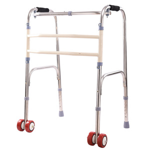 Déambulateur Kanghujia en acier inoxydable pliable avec roues pour personnes âgées et handicapées, usage domestique - Product Image 1