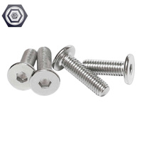 Boulon Allen Joint à douille Vis de connexion en pouces pour chaises, lits et berceaux Vis à tête plate à filetage complet Boulon Allen à tête plate