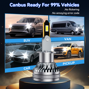 76W 20000LM H1 H4 H7 H11 자동차 자동차 LED 헤드라이트 전구 알루미늄 합금 몸체 이중 순수 동판 튜브 CSP LED 칩 오류 새로운 - Product Image 5