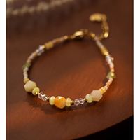 Bracelet en pierre naturelle blanche en forme de cœur pour femmes, bijoux minimalistes pour les fêtes, accessoires de mode
