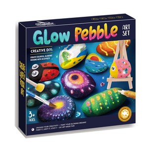 Set per Dipingere Sassi, Gioco Creativo per Bambini dai 5 ai 7 Anni, con Ciottoli Luminosi - Product Image 2
