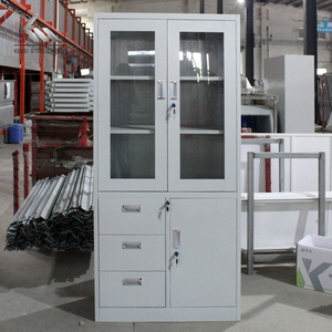 Armoire de rangement en métal moderne, <span class=keywords><strong>bibliothèque</strong></span> scolaire personnalisée, verre, <span class=keywords><strong>bureau</strong></span>, vente en gros pour la chambre à coucher, la cuisine, le <span class=keywords><strong>bureau</strong></span> à domicile, la salle de bain - Product Image 4
