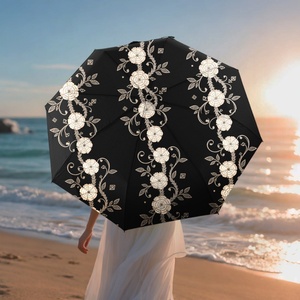 Paraguas Plegable de Doble Capa con Protección UV Completa, Compacto, para Sol y Lluvia, para Exteriores - Product Image 3