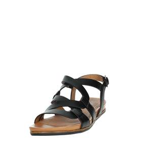 Sandali bassi da donna Jana neri 8-28161-44 con cinturini piatti, comodi per l'estate - Product Image 6