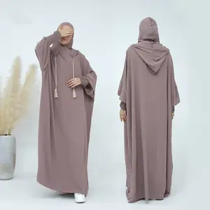 Hoodies jilislamic islam mütevazı giyim spor Abaya elbiseler kadınlar müslüman kıyafetleri ramazan çarşaf İslami giyim ile Undercap