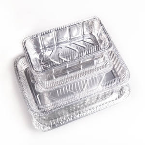 ขายร้อนเป็นมิตรกับสิ่งแวดล้อมร้านอาหารอาหารจานด่วนถาดคั่ว 1000ml สี่เหลี่ยมผืนผ้าอลูมิเนียมฟอยล์ทิ้ง Take-Out คอนเทนเนอร์ - Product Image 6