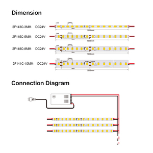 Iluminación de Paisaje Perfecta, Tira de LED Flexible de Cobre DC24V SMD2835 140Leds/m - Product Image 5