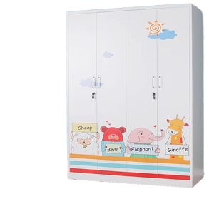 Armario de Bambú Resistente a la Humedad para Dormitorio, Moderno, Simple, Económico, con Puerta Corredera, Combinación de Armario - Product Image 1