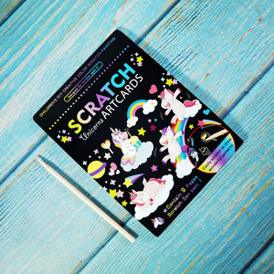GF-pintura para rascar de color para niños, dibujo personalizado, arcoíris mágico, grafiti, papel rascador, juego de arte para niños - Product Image 2