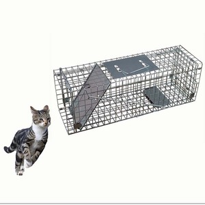 Jaula Plegable Reforzada para Animales con Sensor de Presión y Acabado sin Bordes Afilados para la Captura Segura y Eficiente de Ardillas y Gatos en Jardines - Product Image 1