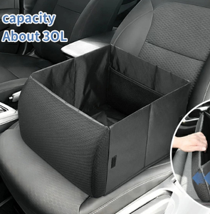 Caja de almacenamiento de coche de gran venta, caja de almacenamiento de asiento de coche plegable, soporte de cintura, caja de almacenamiento de coche dos en uno - Product Image 4