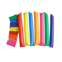 Maßgefertigte Langlebige PE Aufblasbare Anfeuerstäbe |   Feste Handgehaltene Pneumatische Geräuschstäbe 60*10cm für Digitaldruck und Partys
