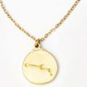 Bracciale in acciaio inossidabile con ciondolo rotondo color oro, catena regolabile, da donna, minimalista, da indossare tutti i giorni - Product Image 5