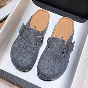 2024 New Spring Summer Autumn Platform Unisex Beach Anti-Slip Breathable Soft <strong>Felt</strong> Upper Casual Women Birken <strong>Clogs</strong> Slippers - Product Image 2