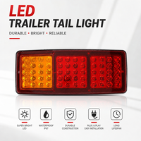 Feux latéraux à LED rouges polyvalents pour camion, trois couleurs, pièces détachées et accessoires extérieurs pour camion