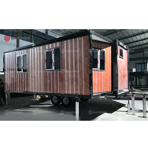 Fabricant de petites maisons modulaires préfabriquées sur roues, <span class=keywords><strong>remorque</strong></span> avec escalier, expédier aux États-Unis - Product Image 3