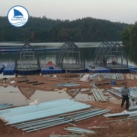Marnolin Maison Flottante Préfabriquée avec Pontons en HDPE/PE/EPS Capacité de Charge de 350 kg/m² pour Marinas et Embarcadères