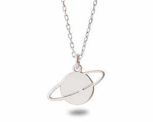 <span class=keywords><strong>Collana</strong></span> <span class=keywords><strong>Saturno</strong></span> in Acciaio Inossidabile, Gioielli Delicati del Produttore, <span class=keywords><strong>Collana</strong></span> Planetaria in Vendita per Donne e Ragazze - Product Image 4