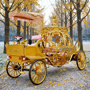 Chariot de princesse électrique Cendrillon en forme de citrouille, prix d'usine, pour mariage, carrosse royal Cendrillon - Product Image 1