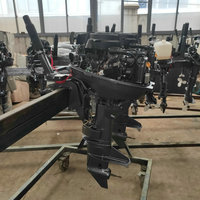 YAMABISI T4HP 4HP 75cc Mesin Tempel Kapal Bensin 2-Tak dengan Kontrol Remote/Tiller, Starter Elektrik+Manual - Baru untuk Berperahu
