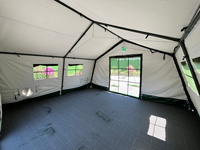 Carpa de Lona Resistente para Acampar al Aire Libre, Tipo Silla de Montar, para 10 Personas, para las Cuatro Estaciones, para África