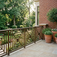 Système de garde-corps en aluminium sans rouille, poteaux et rampes thermolaqués pour balcon, terrasse, escaliers, clôture de jardin, installation facile