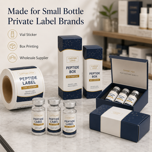 <span class=keywords><strong>Etichette</strong></span> Personalizzate per Peptidi e Stampa di Scatole, Set di Adesivi per Fiale, Confezioni per <span class=keywords><strong>Bottiglie</strong></span> Piccole, Fornitore all'Ingrosso per Marchi con Etichetta Privata - Product Image 3
